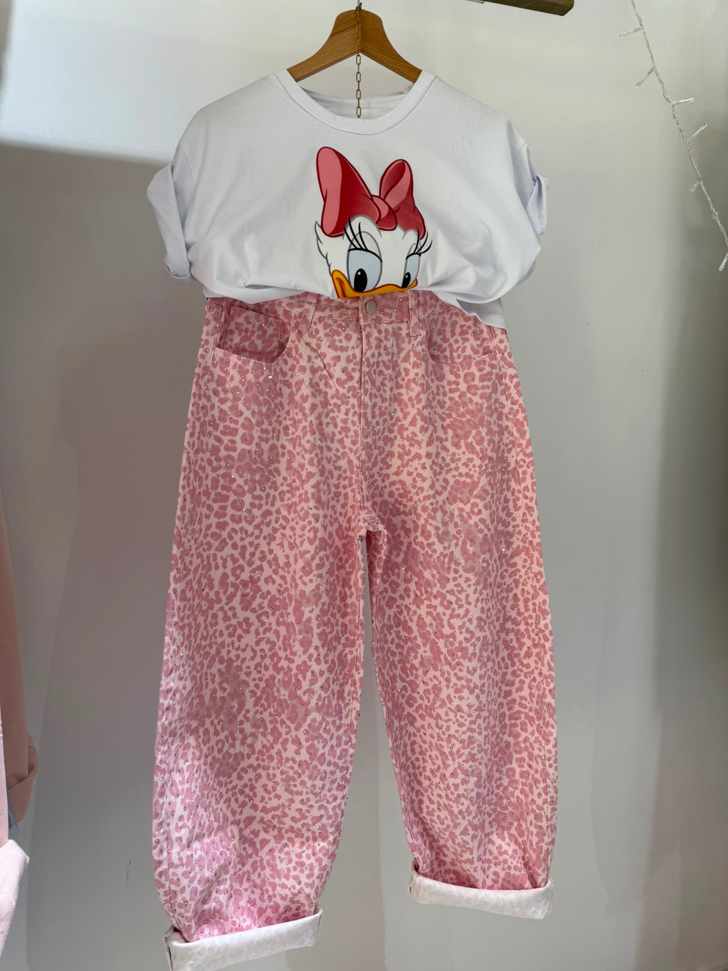Jeans Maculo Assai Glitter Rosa ♥