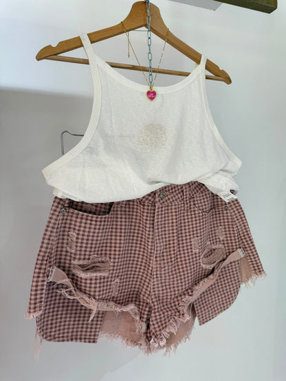 SHORT QUADRETTINI E AMORE SALDI
