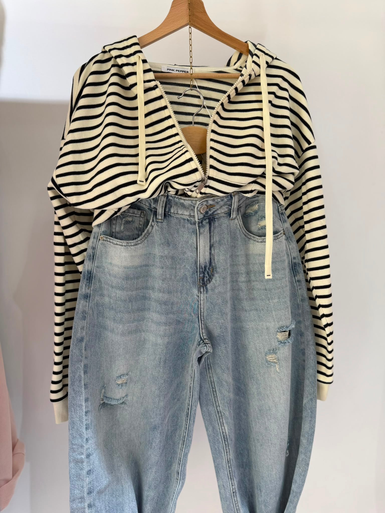 FELPINA ZIP RIGHINE SALDI