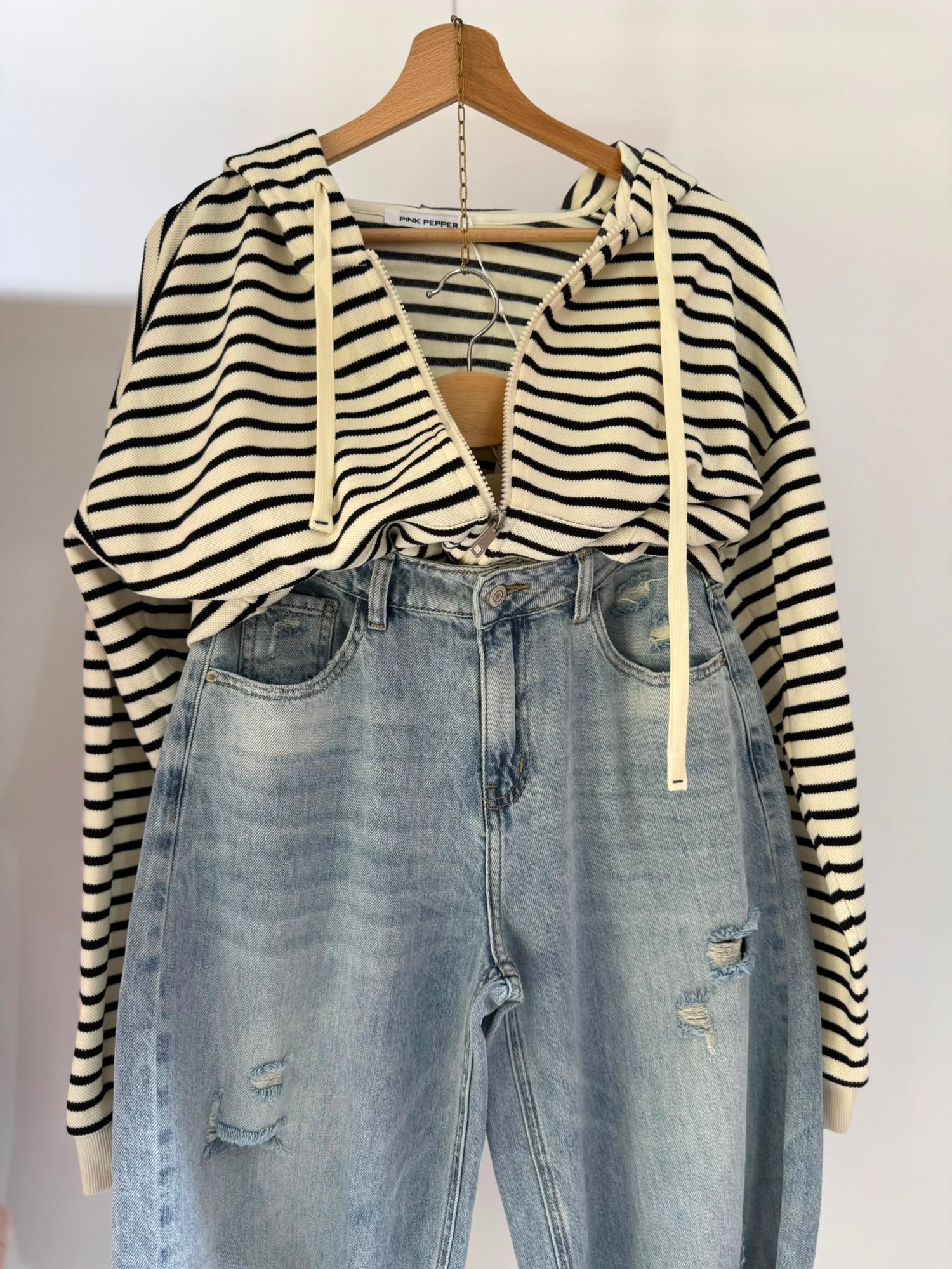 FELPINA ZIP RIGHINE SALDI
