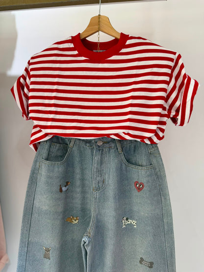 SHIRT RIGHINE ROSSE