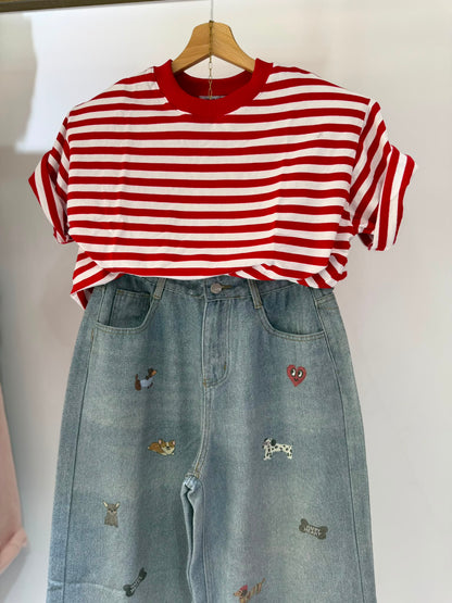 SHIRT RIGHINE ROSSE