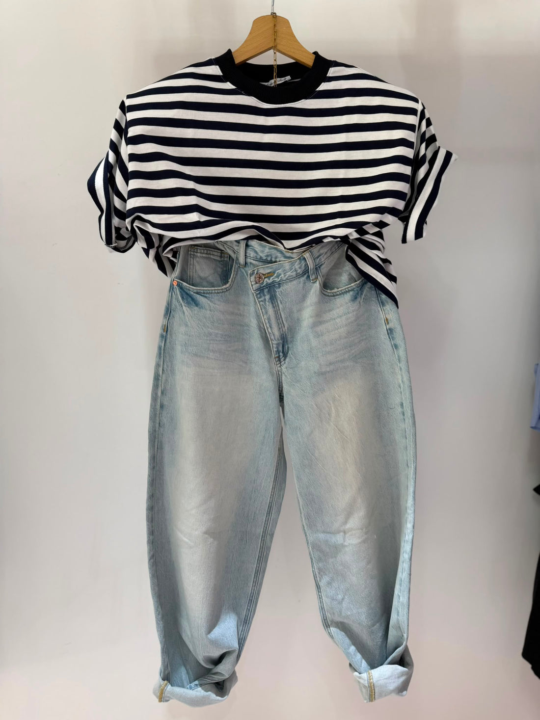 Jeans Asimmetrico Mood Zara Chiaro ♥