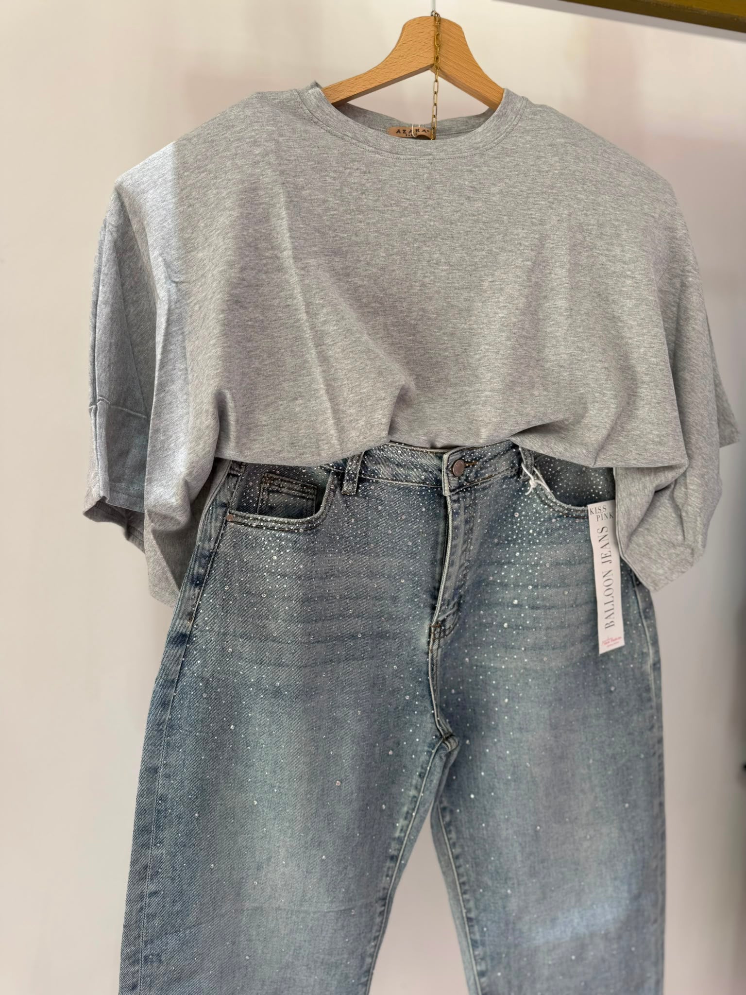 Shirt Maxi Spallina TreQuarti Grigia ♥