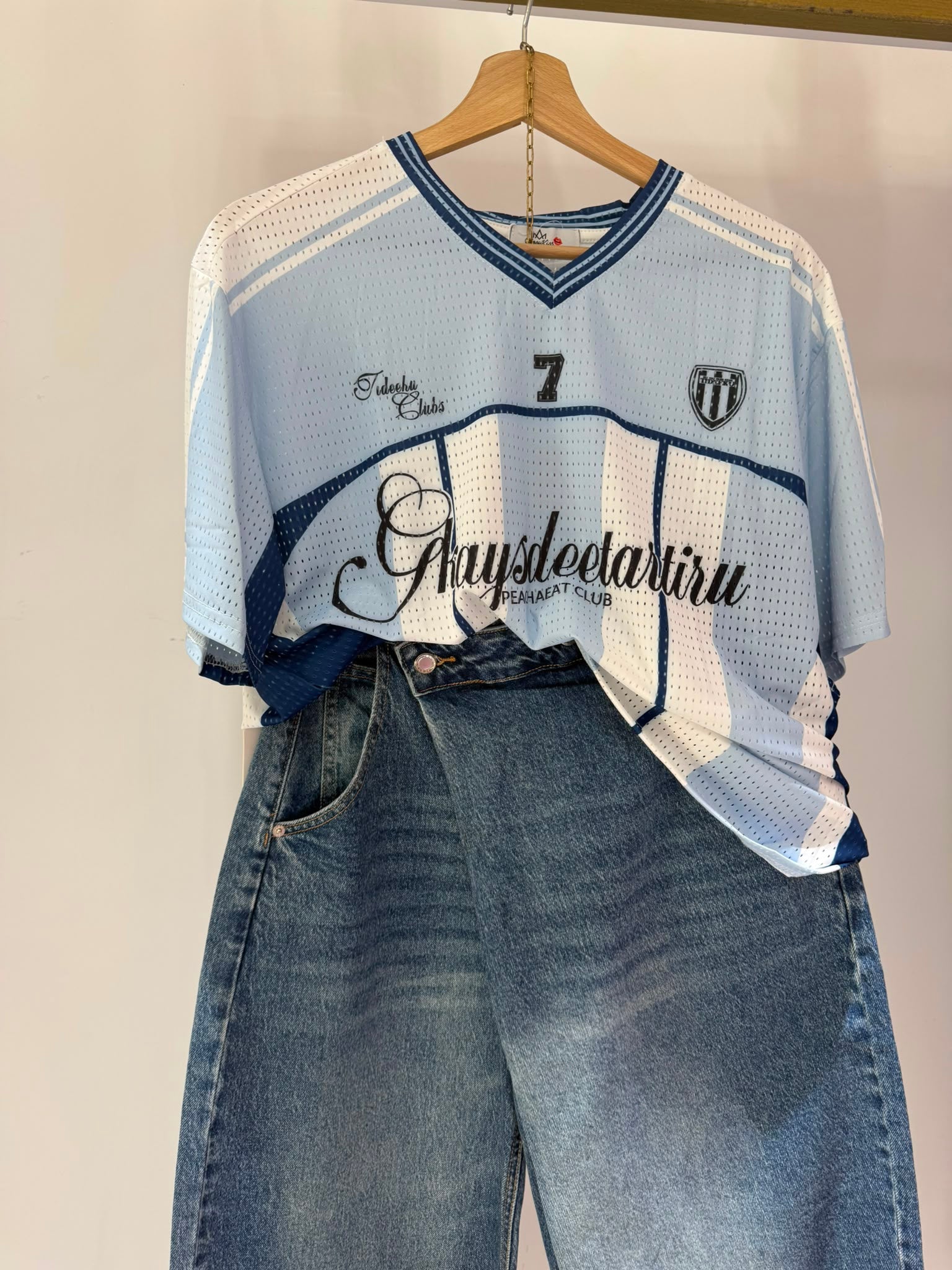 MAGLIA BASKET CELESTE