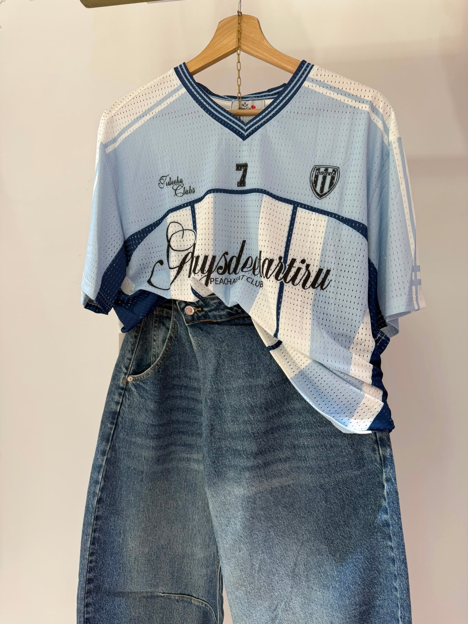 MAGLIA BASKET CELESTE