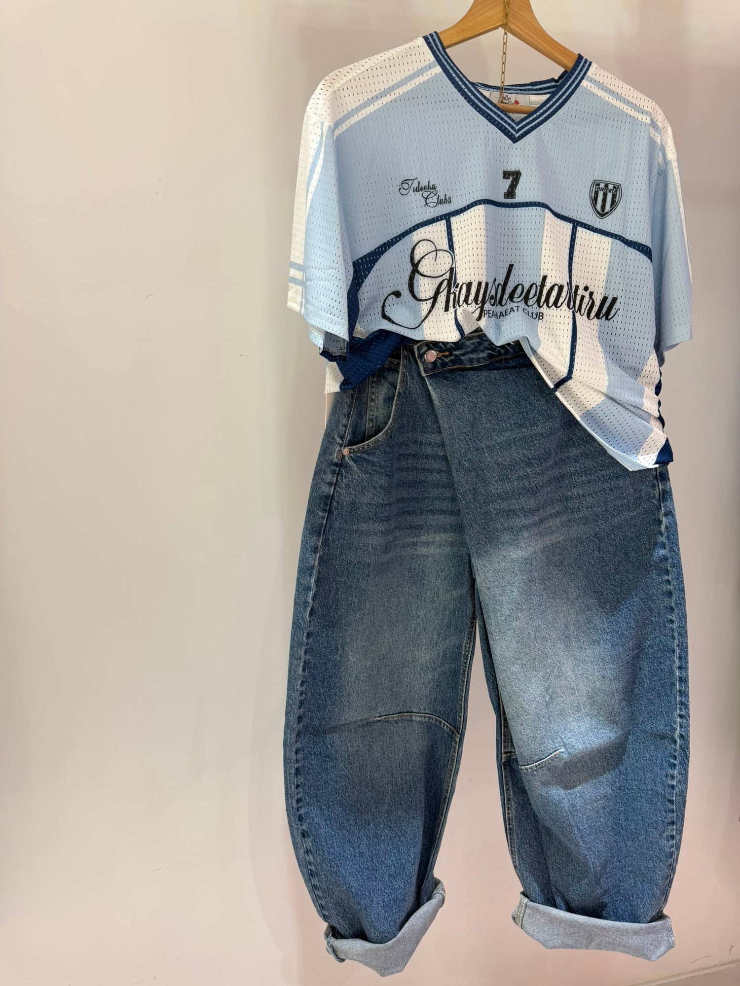 MAGLIA BASKET CELESTE