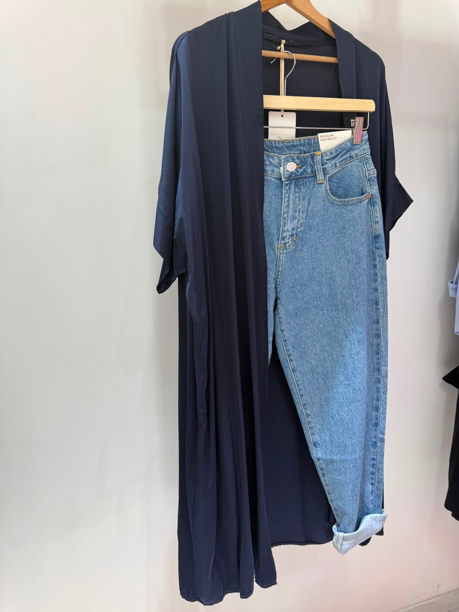 KIMONO BLU SETA