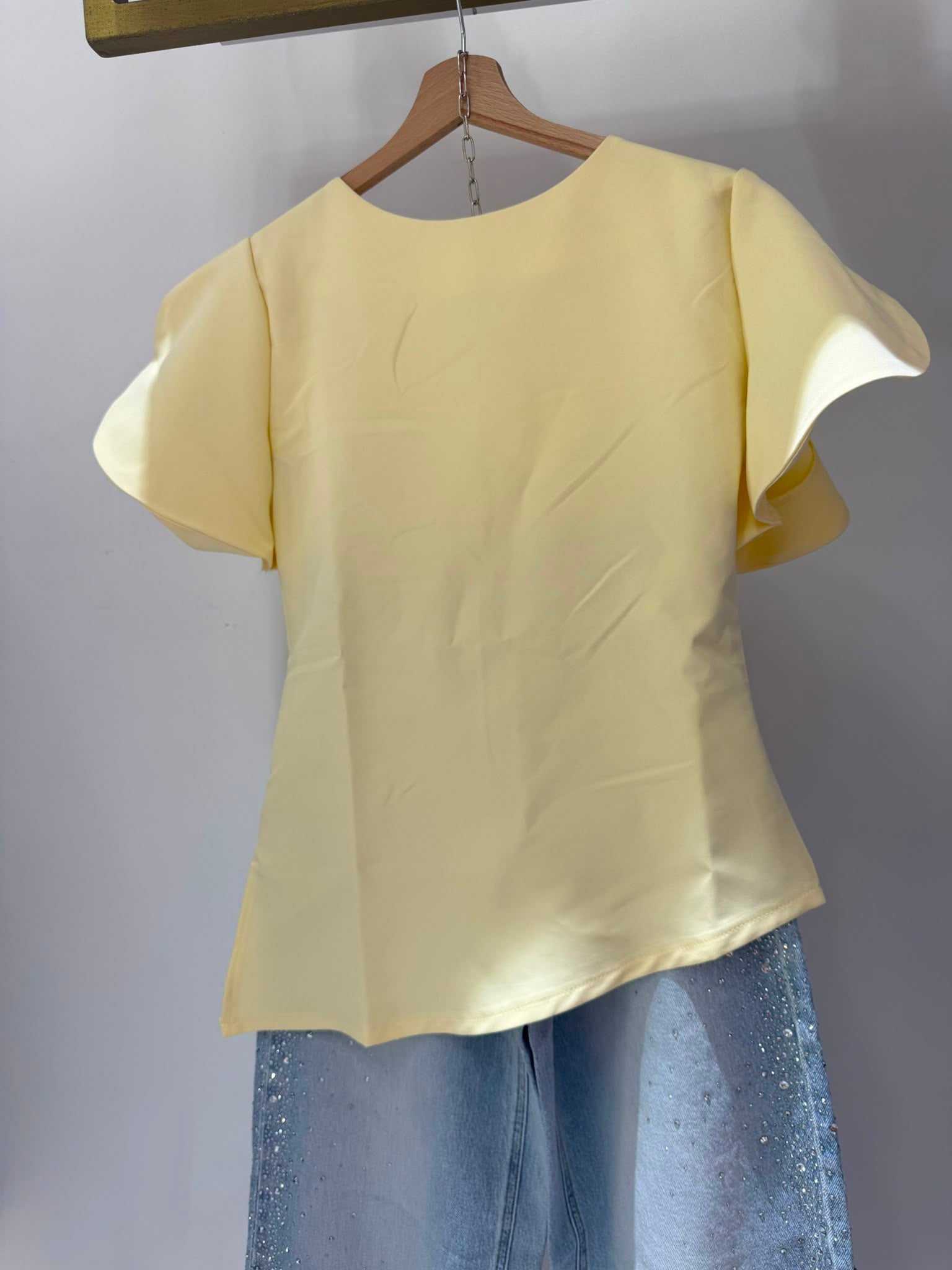 Blusa Manica Petalo Gialla ♥
