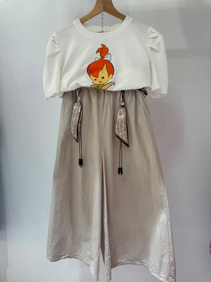 PANTALONE FOULARD A CAVIGLIA