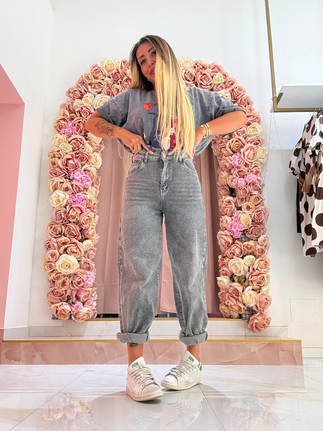 Jeans Balloon Grigio Slavato New Entry ♥