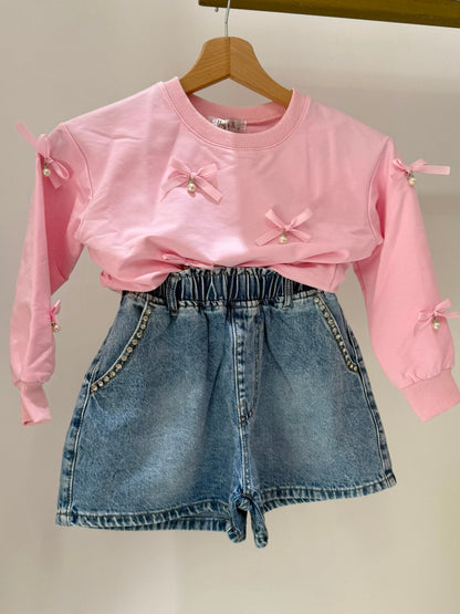 Pantaloncini Con Strass Kids