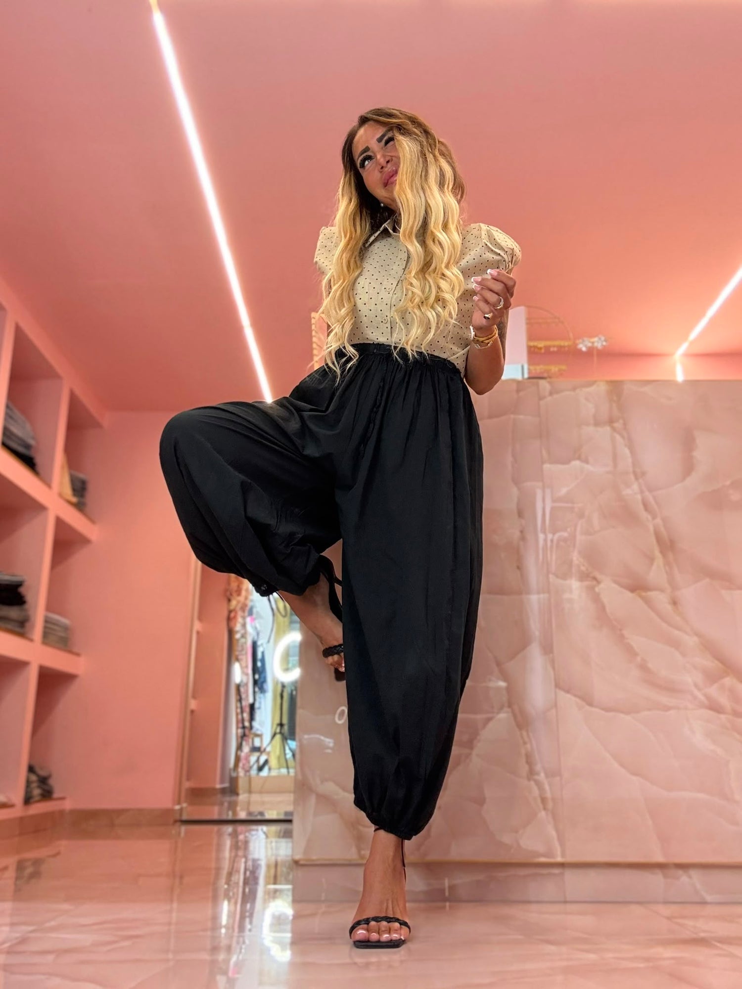 Il Pantalone Che Sbuffetta Nero ♥