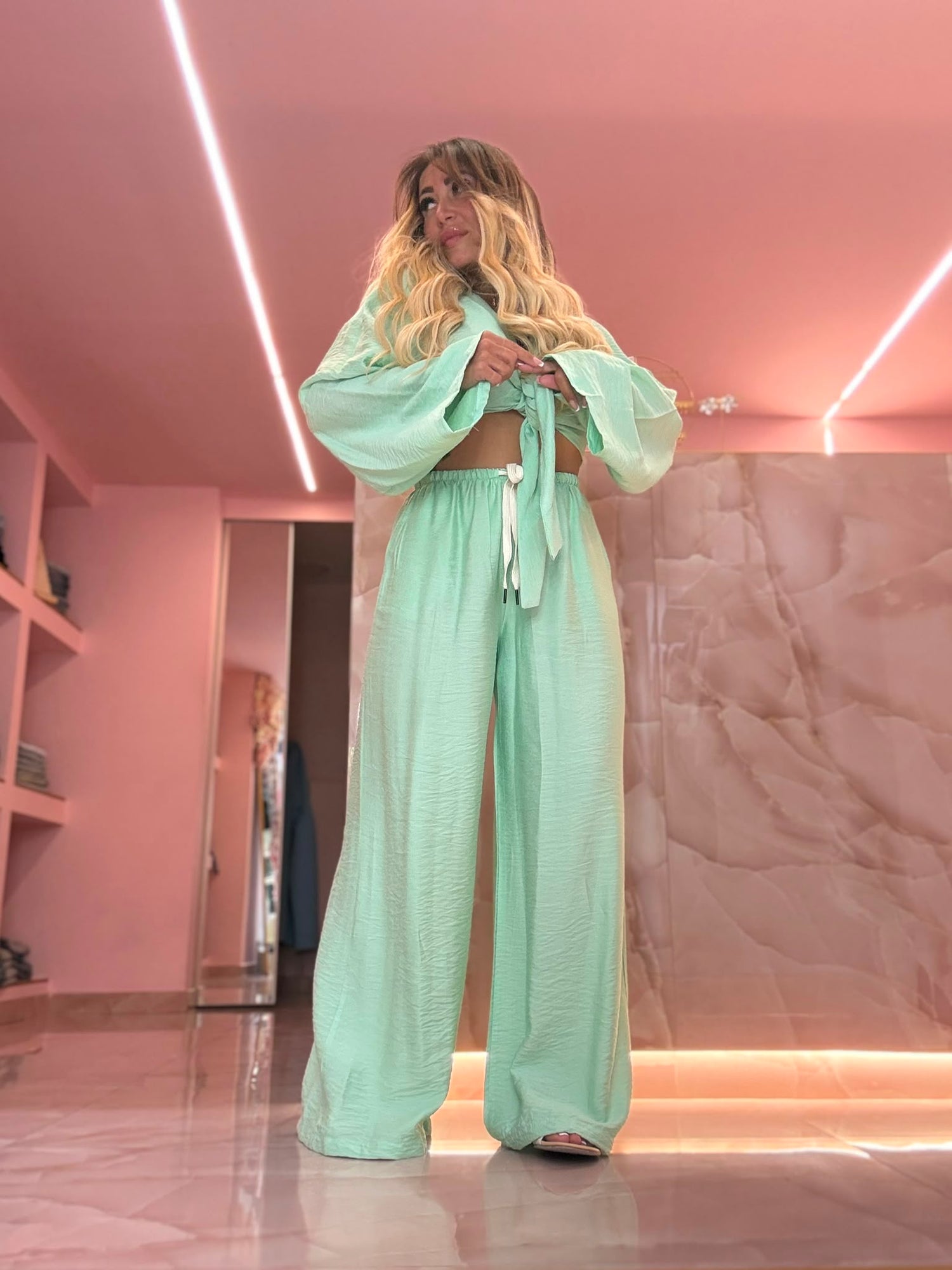 Coordinato Paffy Menta ♥