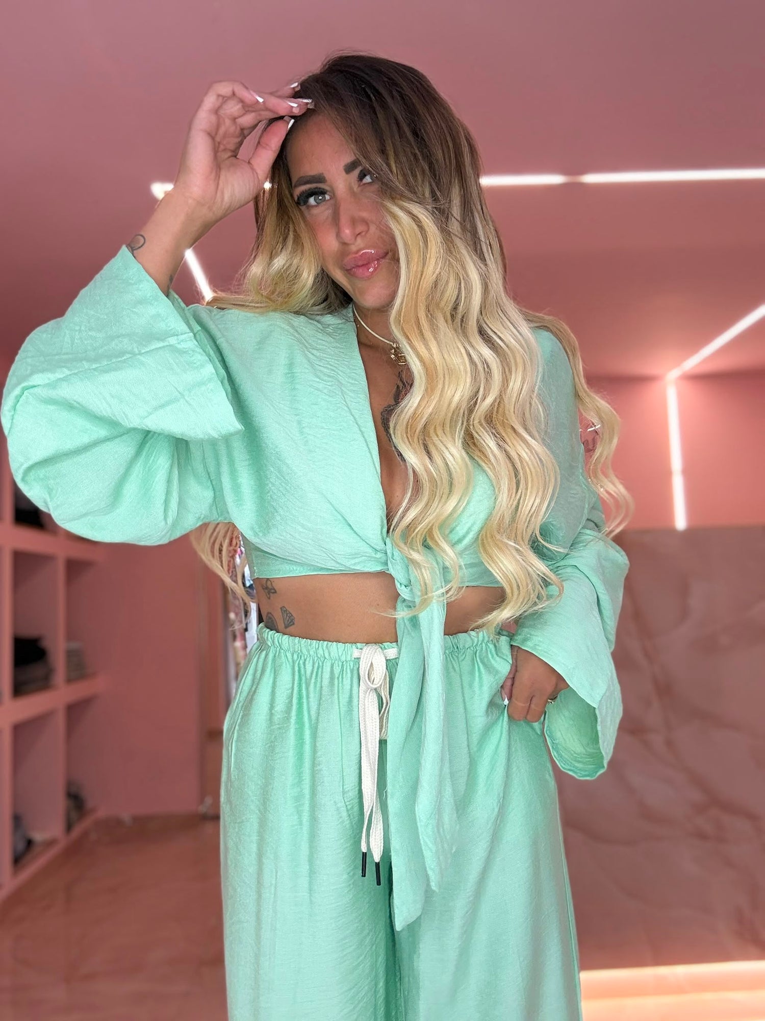 Coordinato Paffy Menta ♥