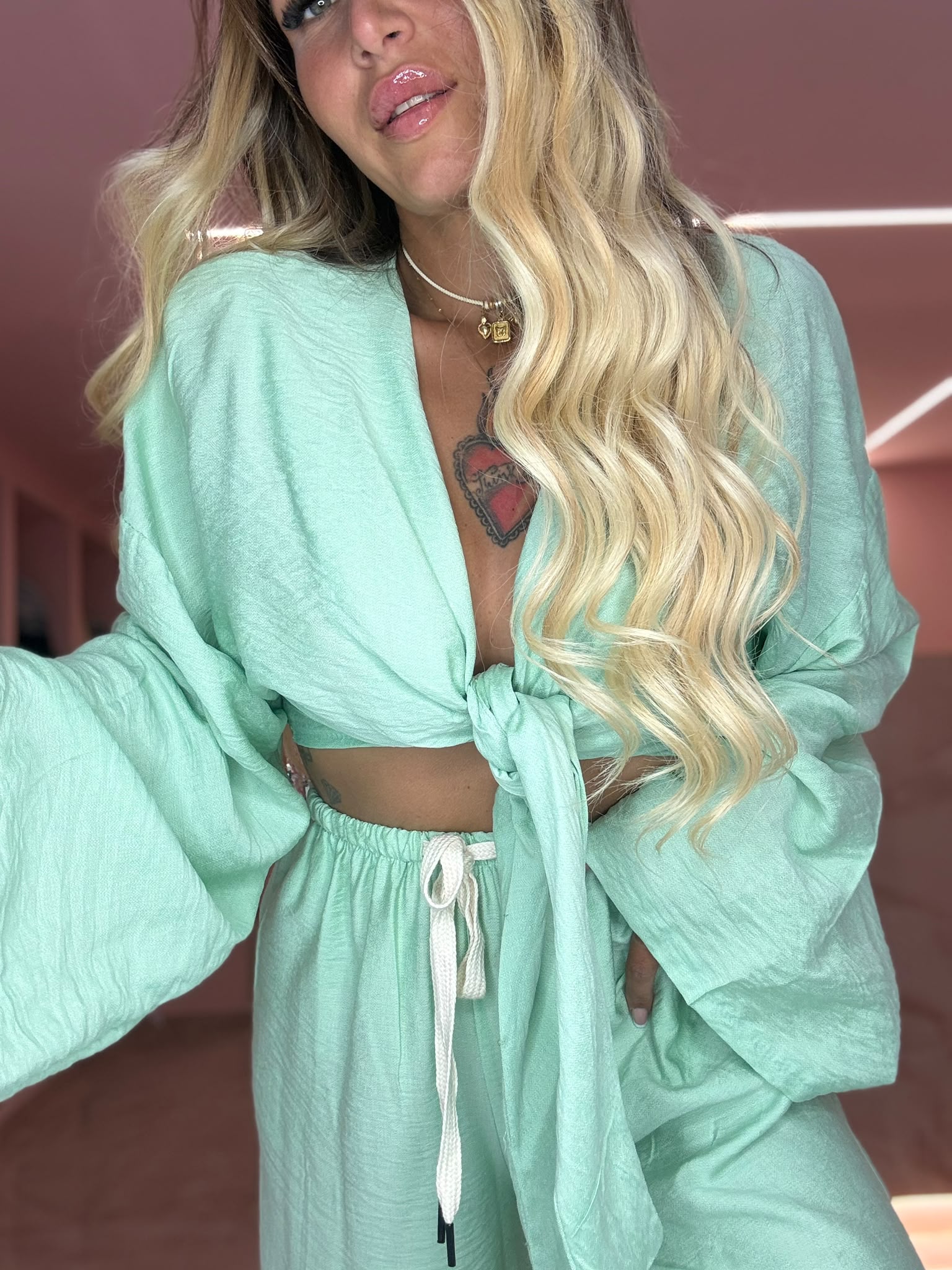 Coordinato Paffy Menta ♥