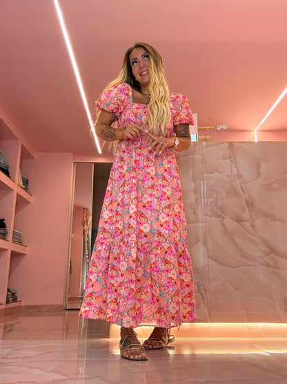 Dress Fiorellini Pesca! ♥