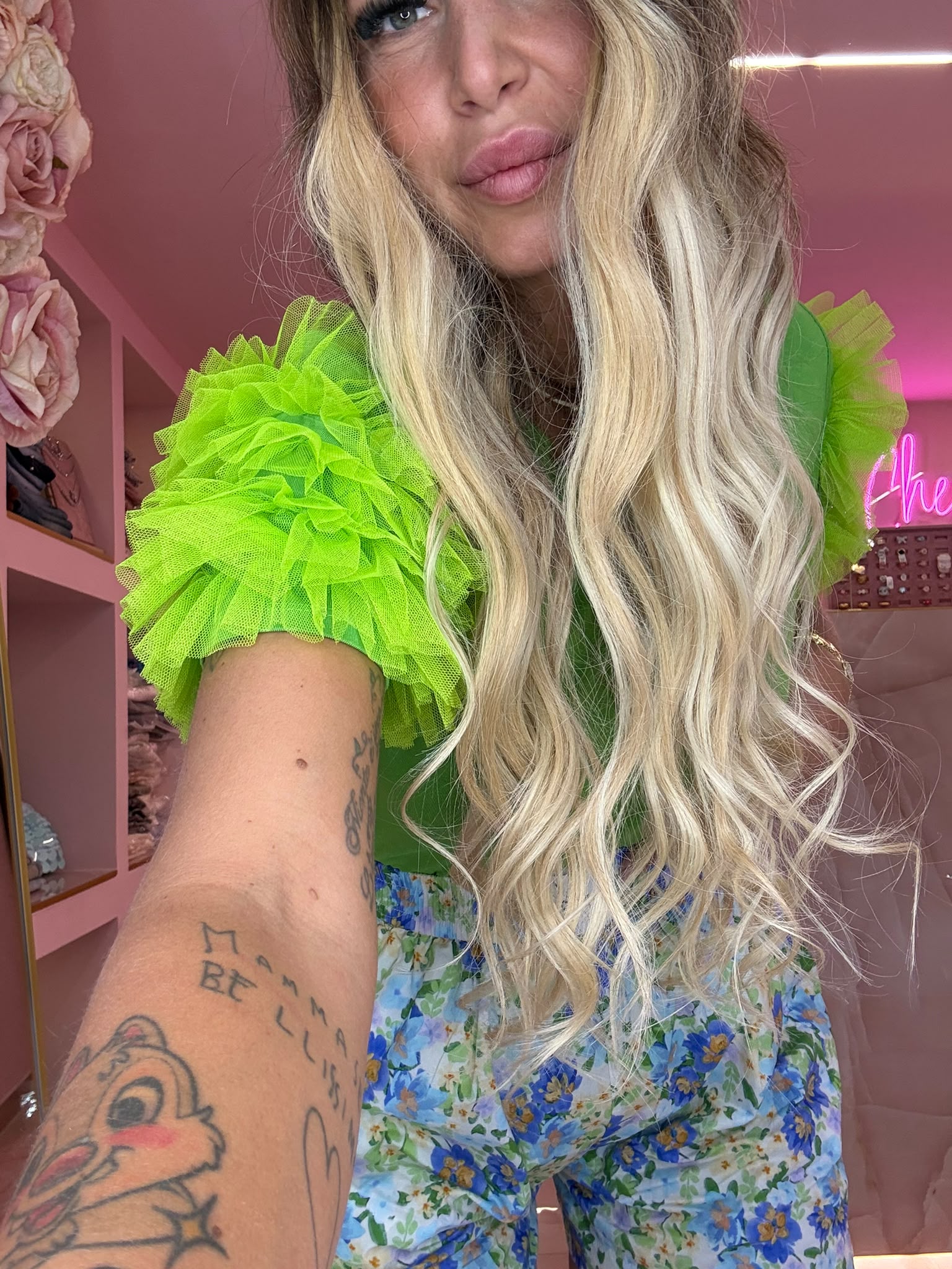 Shirt Tulle Verde Acido  ♥