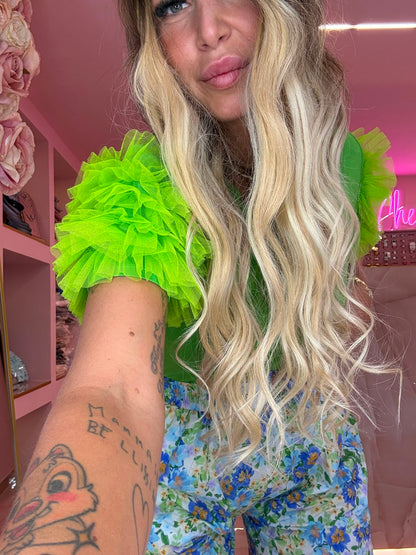 Shirt Tulle Verde Acido  ♥