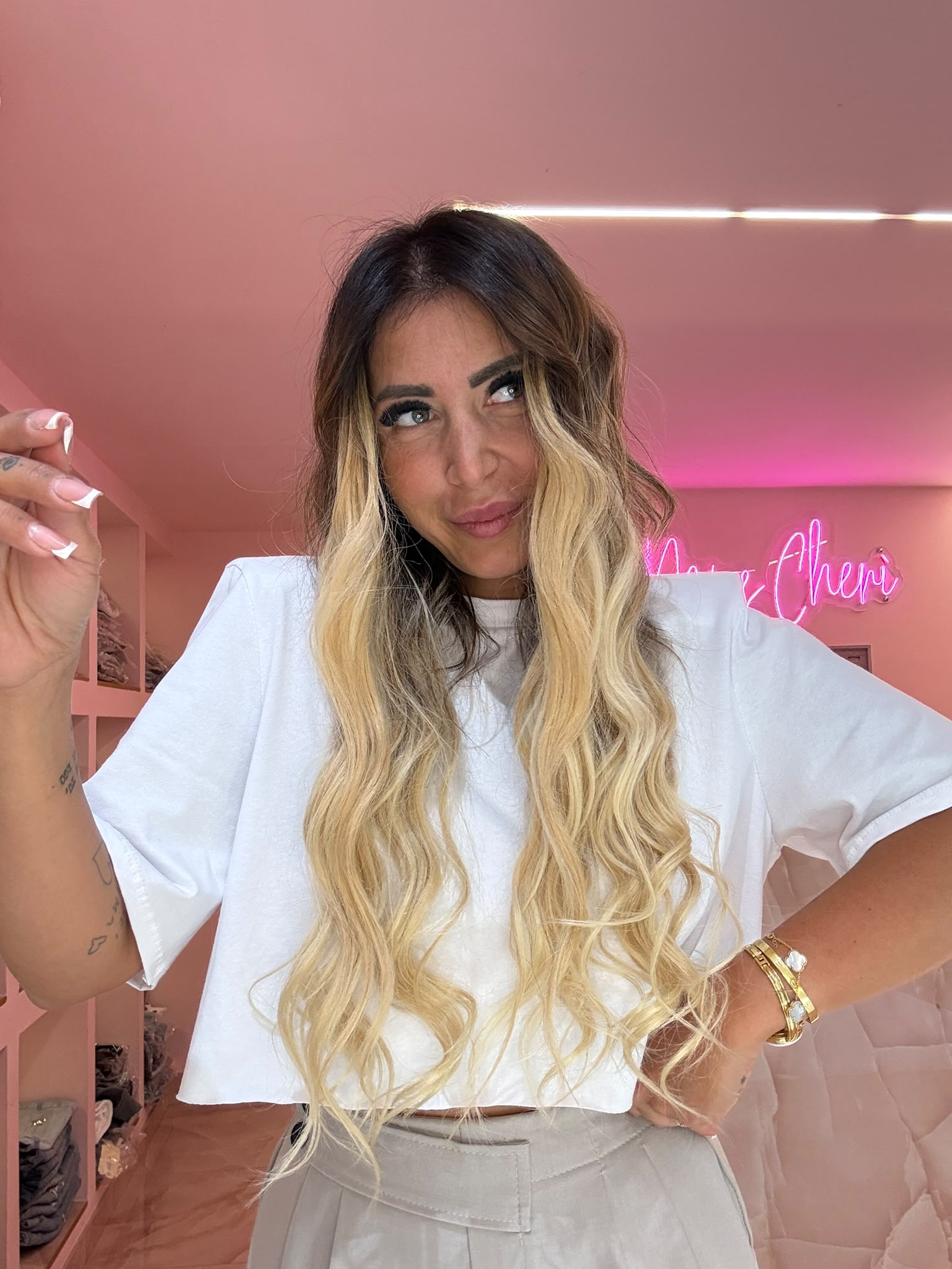 Shirt Crop Spallina Taglio Vivo ♥