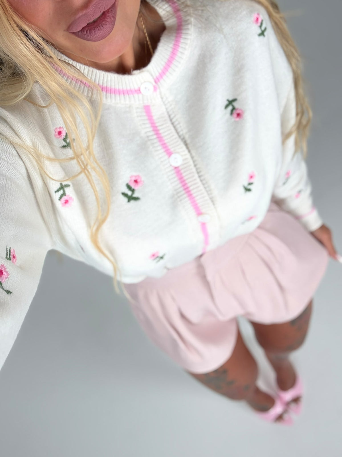 Cardigan Primavera Rosa ♥