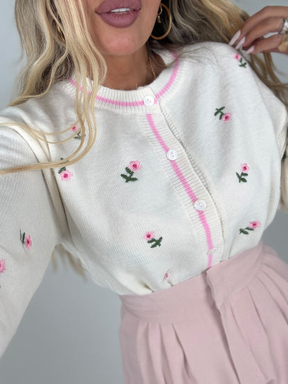 Cardigan Primavera Rosa ♥