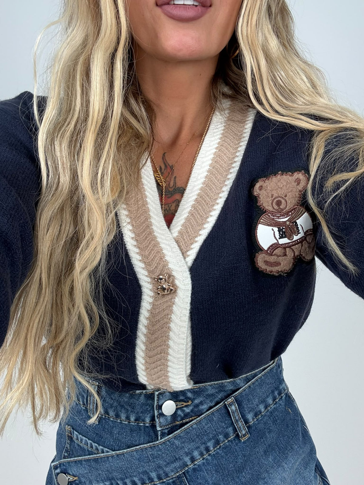 Cardigan College Teddy Blu ♥