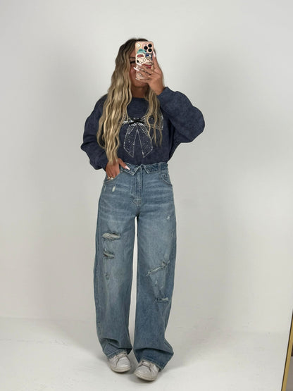 Jeans Risvolto Mood Zara ♥
