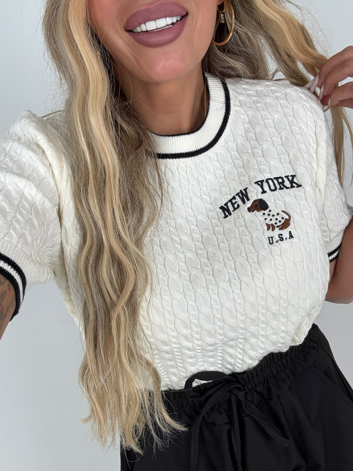 Maglia Filo Treccine Bau ♥