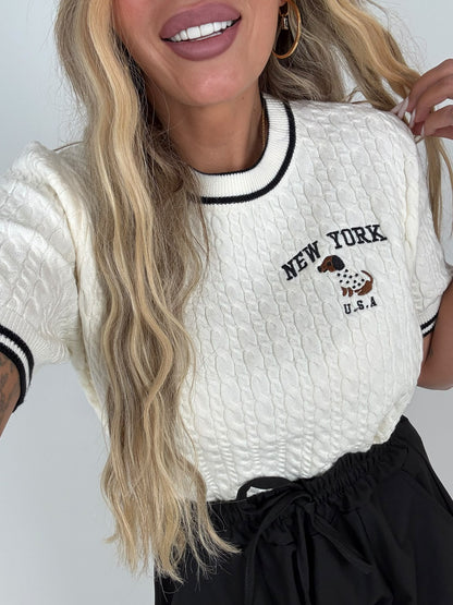 Maglia Filo Treccine Bau ♥