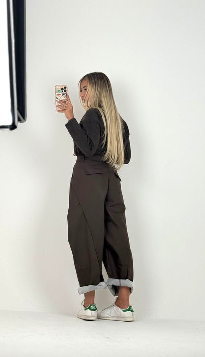 Pantalone Marrone Fiorella ♥