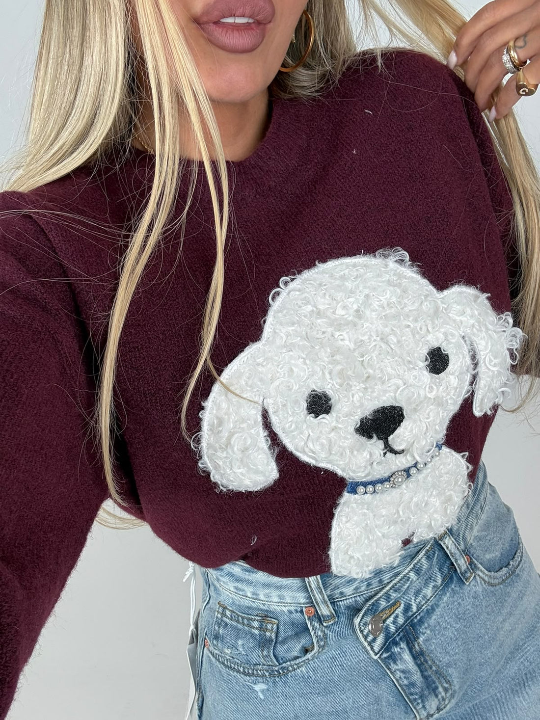 Maglioncino Bau Bordeaux ♥