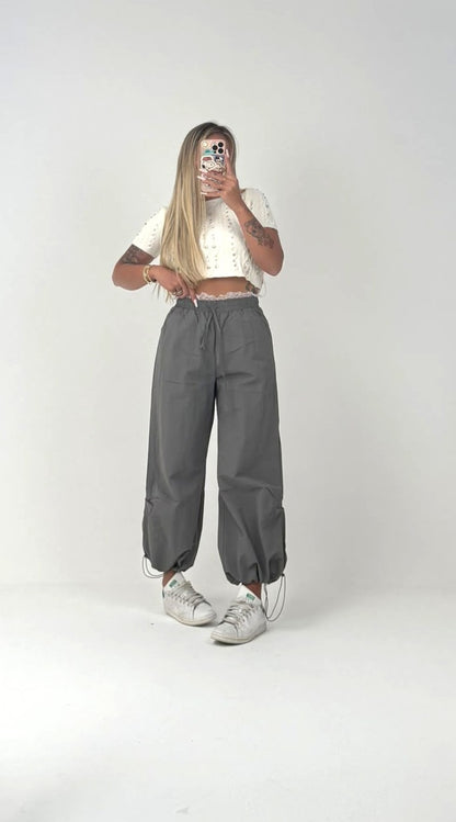 Il Pantalone Grigio Con Il Merlettino ♥
