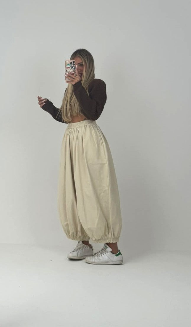 Pantalone Marrò Le Stelle Siete Voi Beige ♥