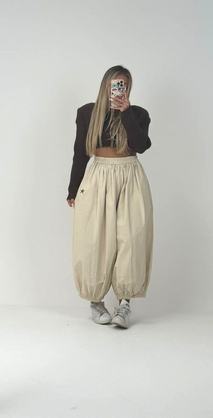 Pantalone Marrò Le Stelle Siete Voi Beige ♥