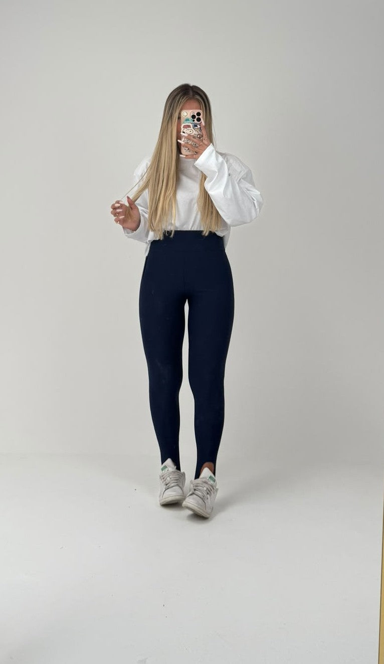 Legging Piedino Blu Navy ♡