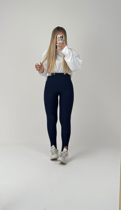 Legging Piedino Blu Navy ♡