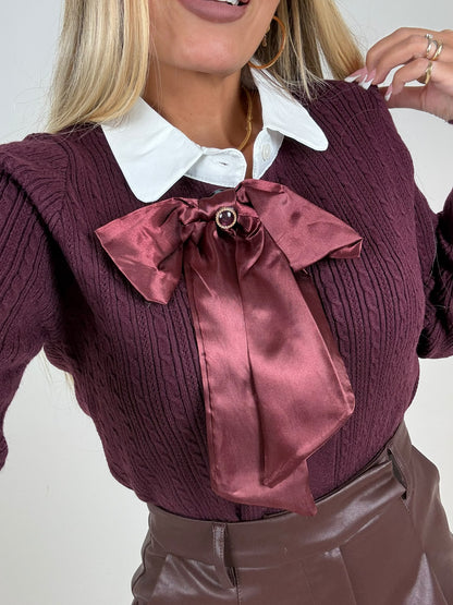 Maglia Filo Collegienne Bordeaux  ♥