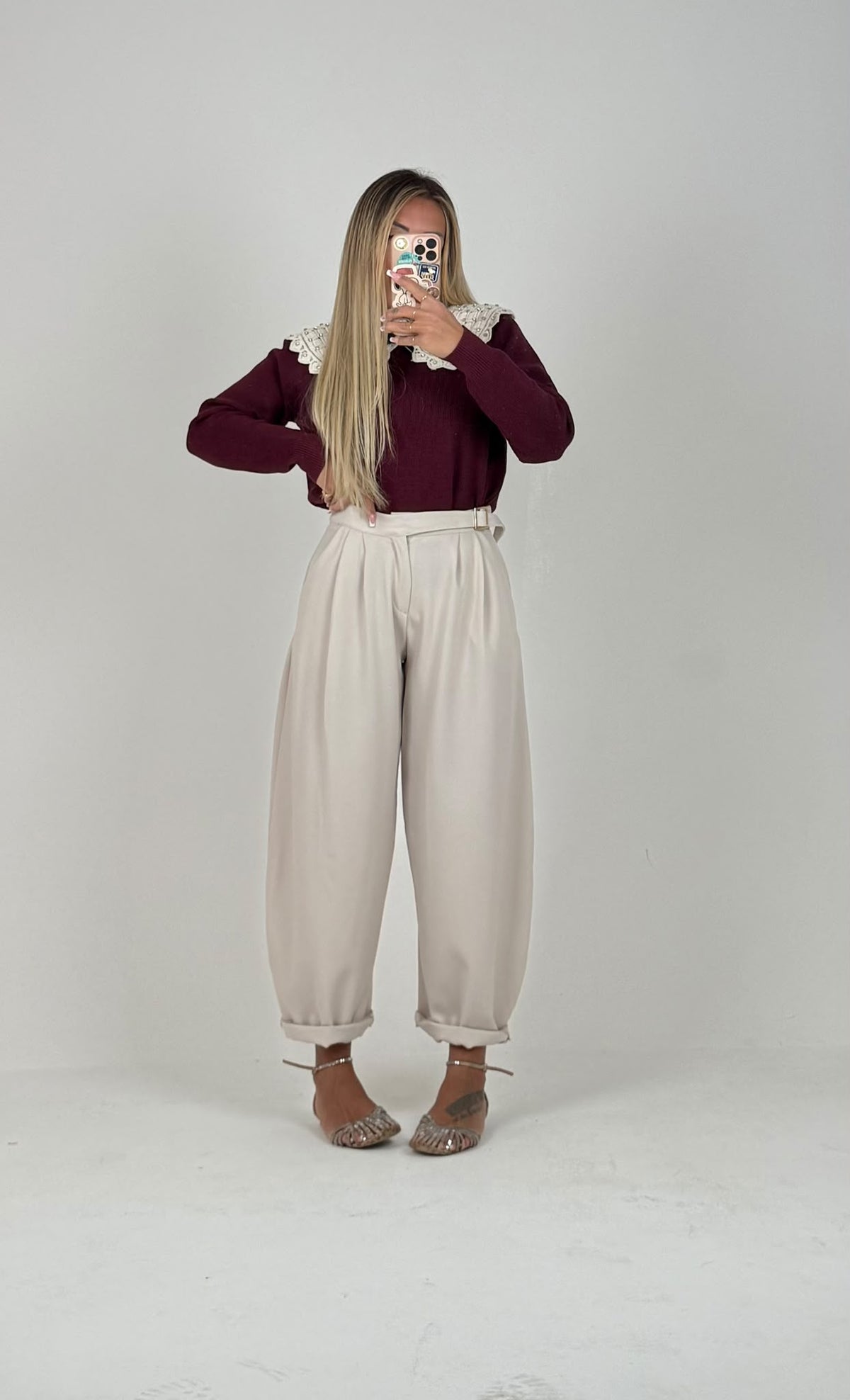 Pantaloni Charm Beige ♥
