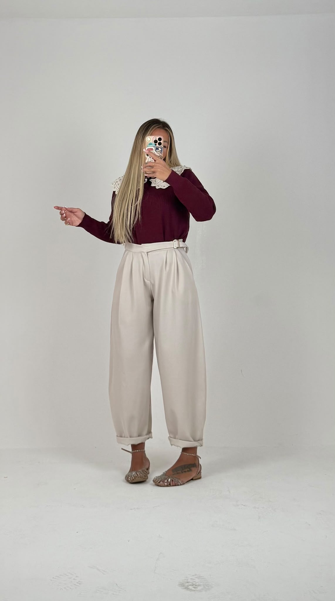 Pantaloni Charm Beige ♥