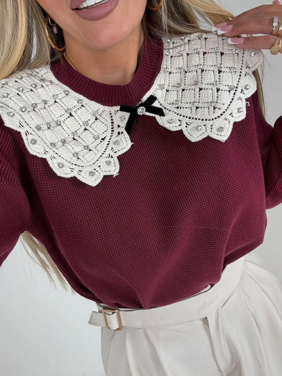 Maglioncino Petit Bordeaux  ♥