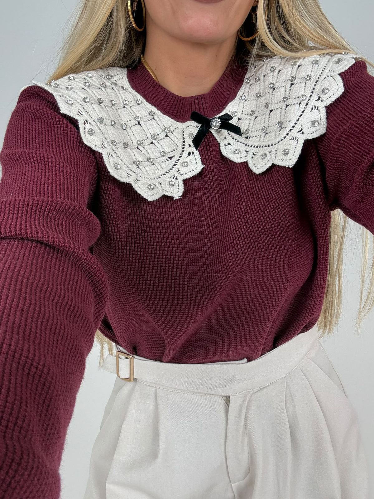 Maglioncino Petit Bordeaux  ♥
