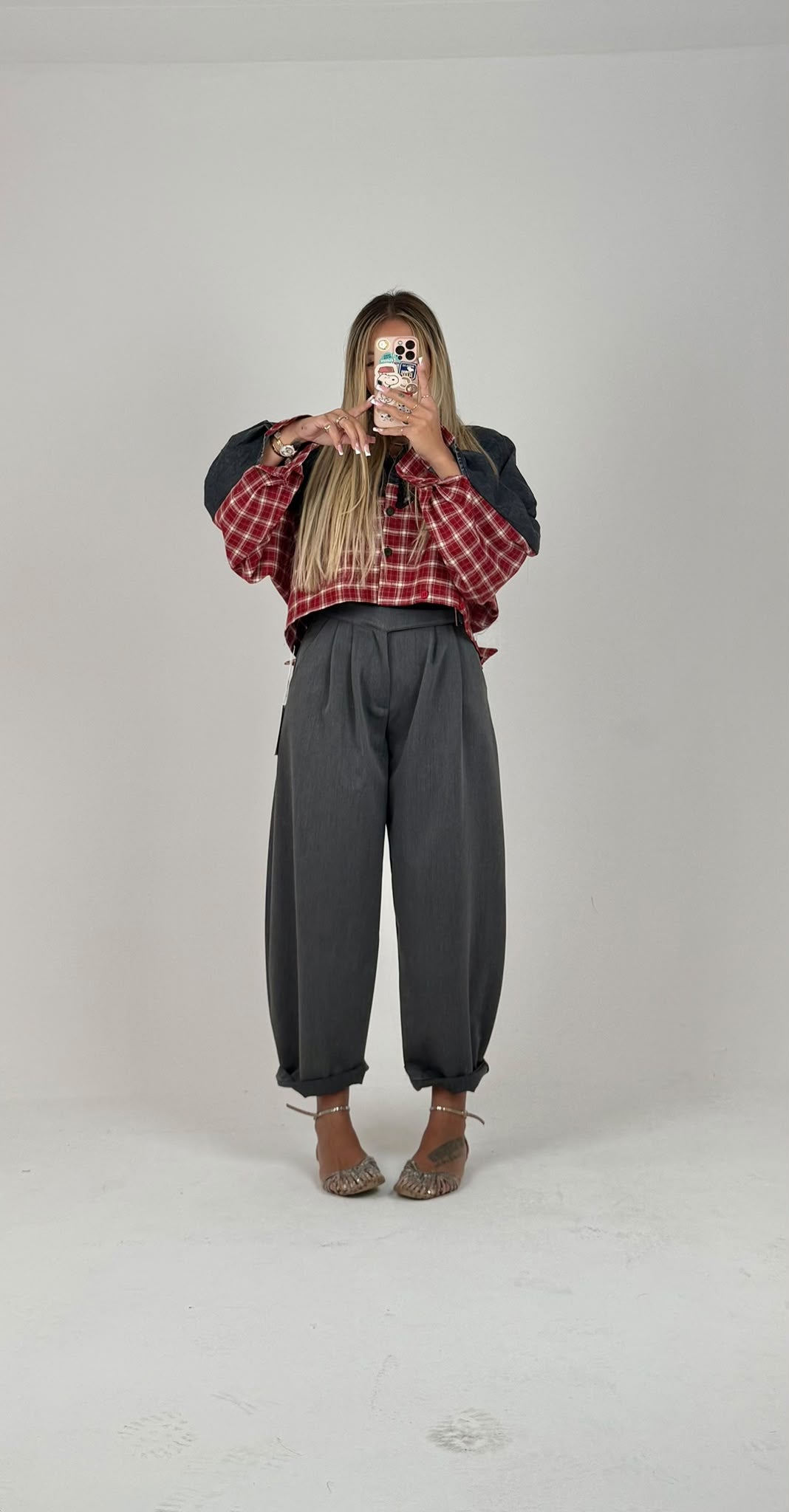 Pantaloni Charm Grigio ♥