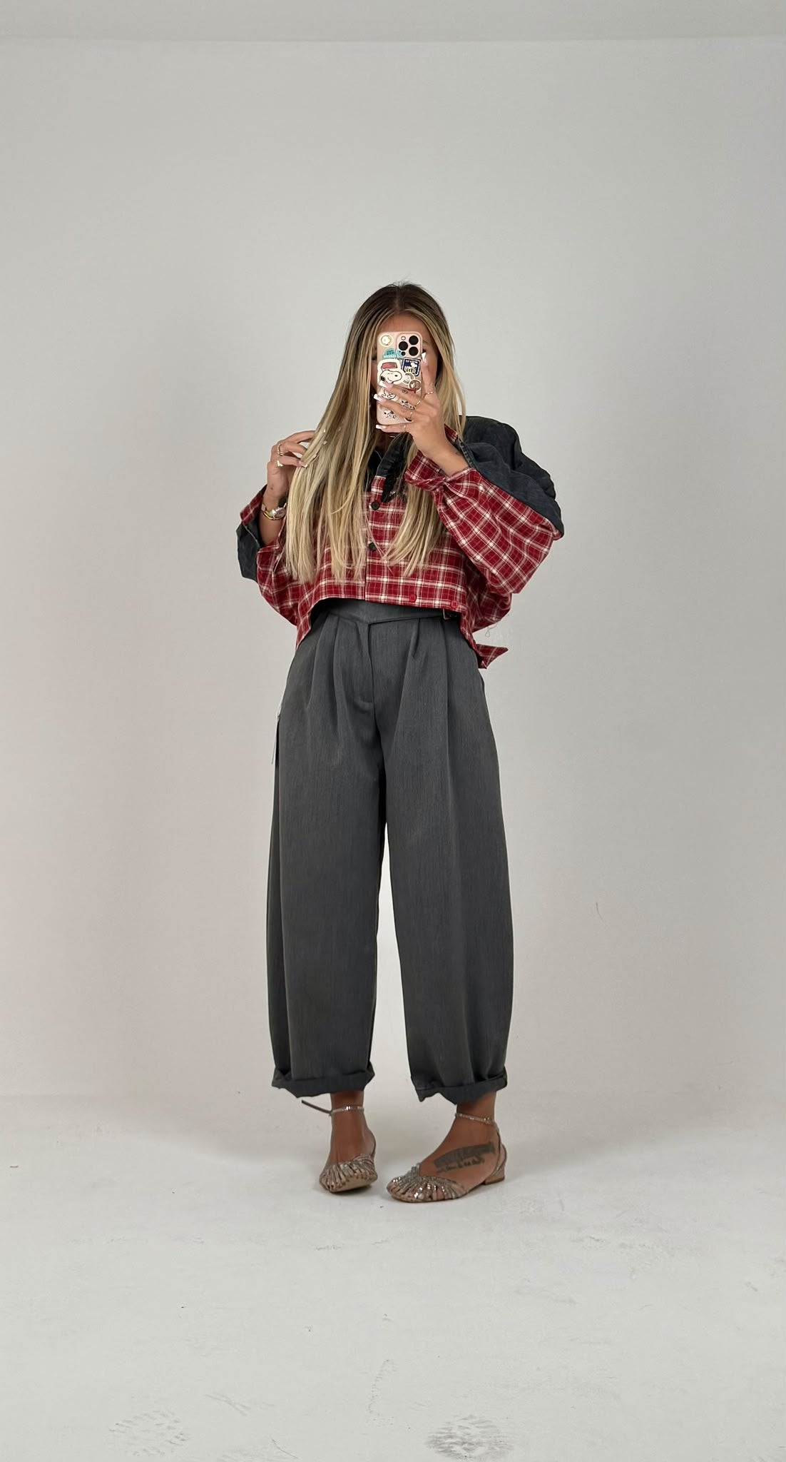 Pantaloni Charm Grigio ♥