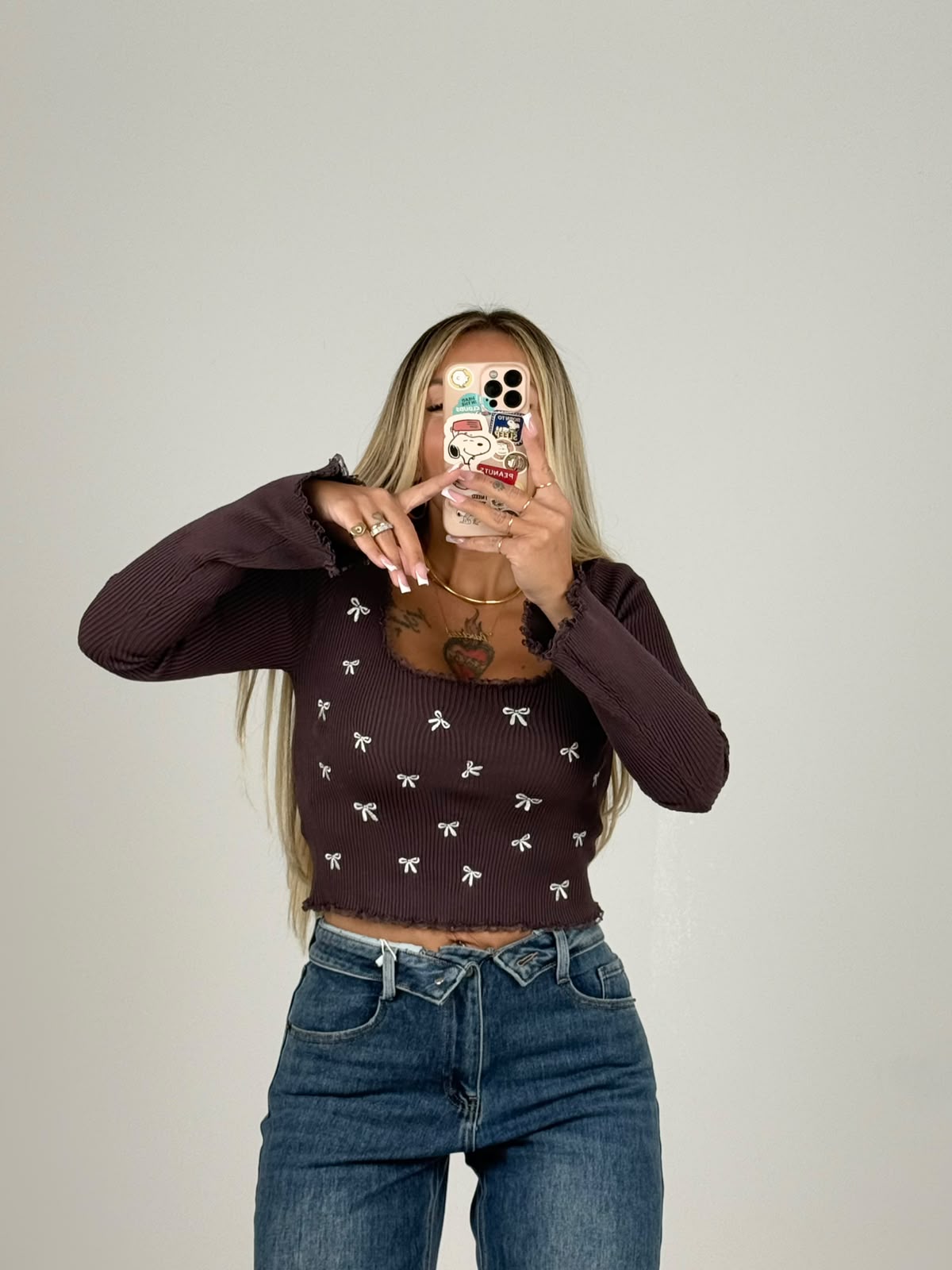 Maglia Fiocchetti a Coste Marrò ♥