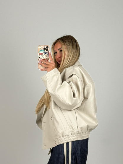Blazer Priscillè Ecopelle Beige ♥