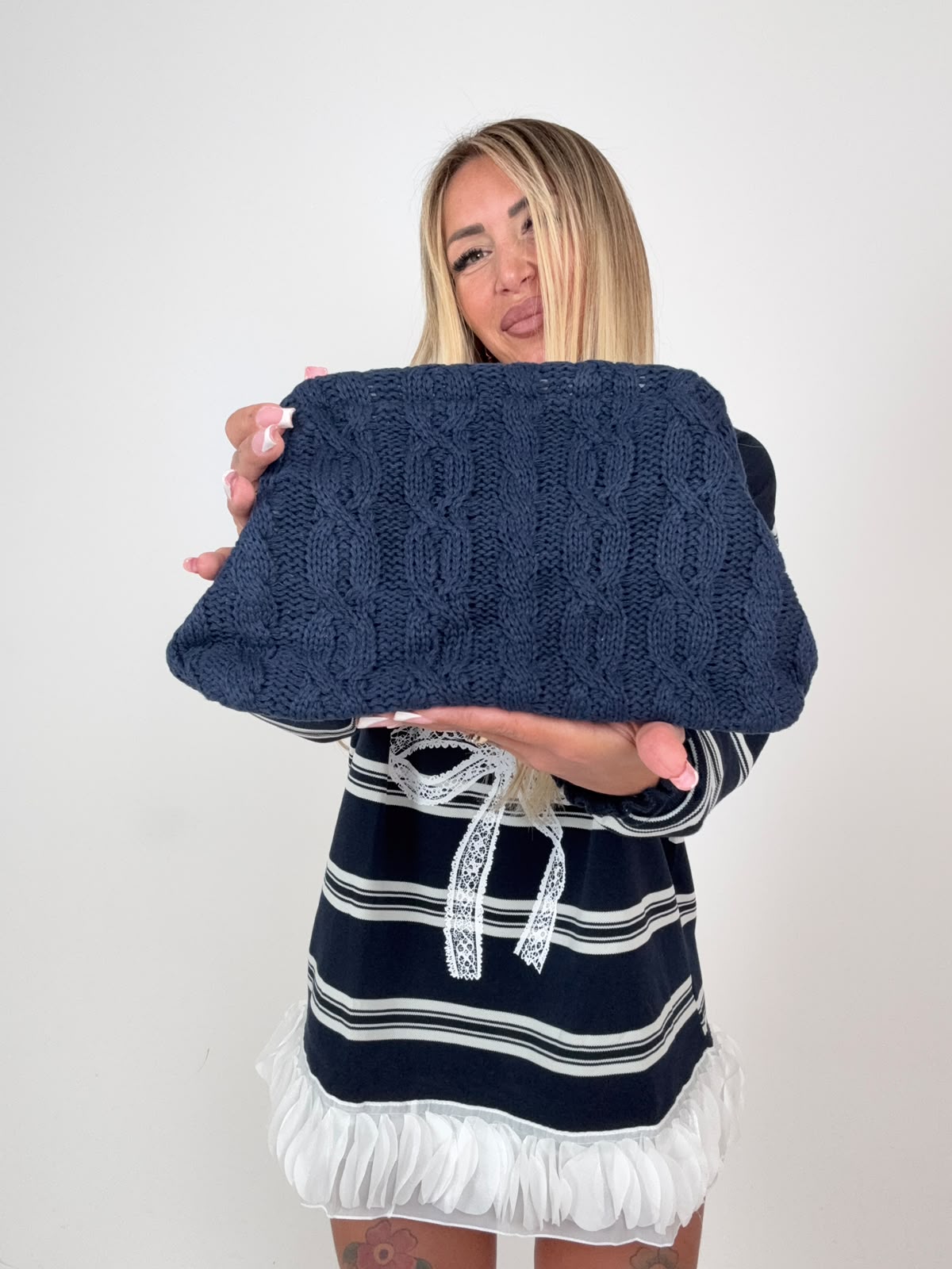 Borsa Treccine Cucciolandia Blu ♥