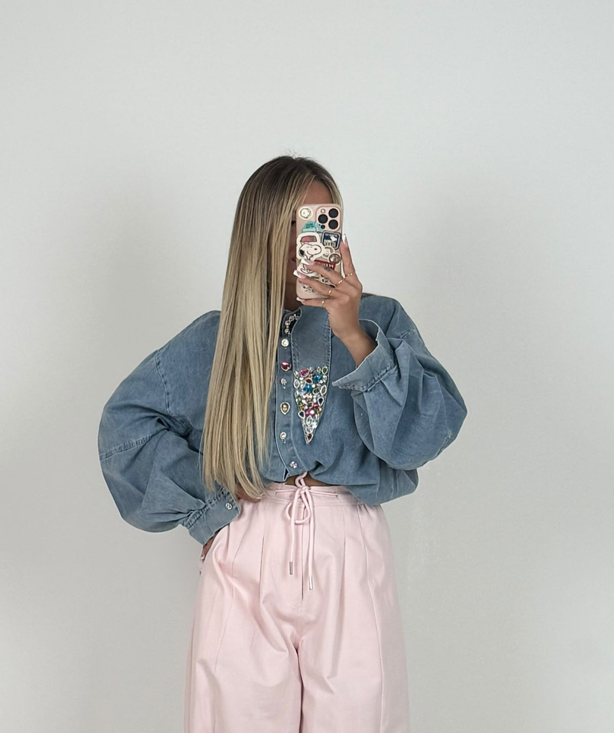 Camicia Denim Colletto Charm ♥