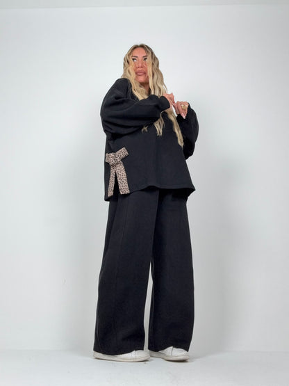 Coordinato "Dacci un Fiocco" Nero ♥