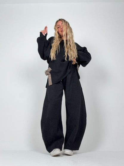 Coordinato "Dacci un Fiocco" Nero ♥